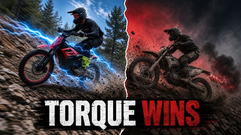 Electric vs Gas Dirt Bike: Why Torque Wins Off-Road
