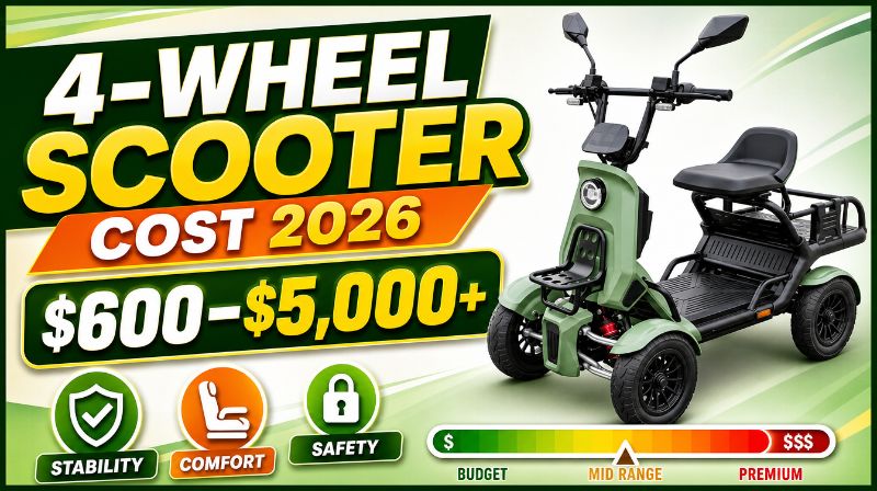How Much Does a 4-Wheel Electric Scooter Cost in 2026?