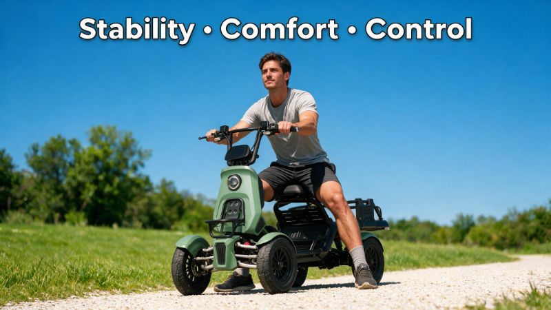 4-Wheel eBike Benefits: Stability, Comfort, and Control
