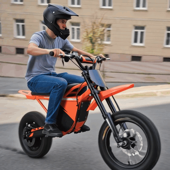 AINOHOT Blazedirt ebike orange climbing