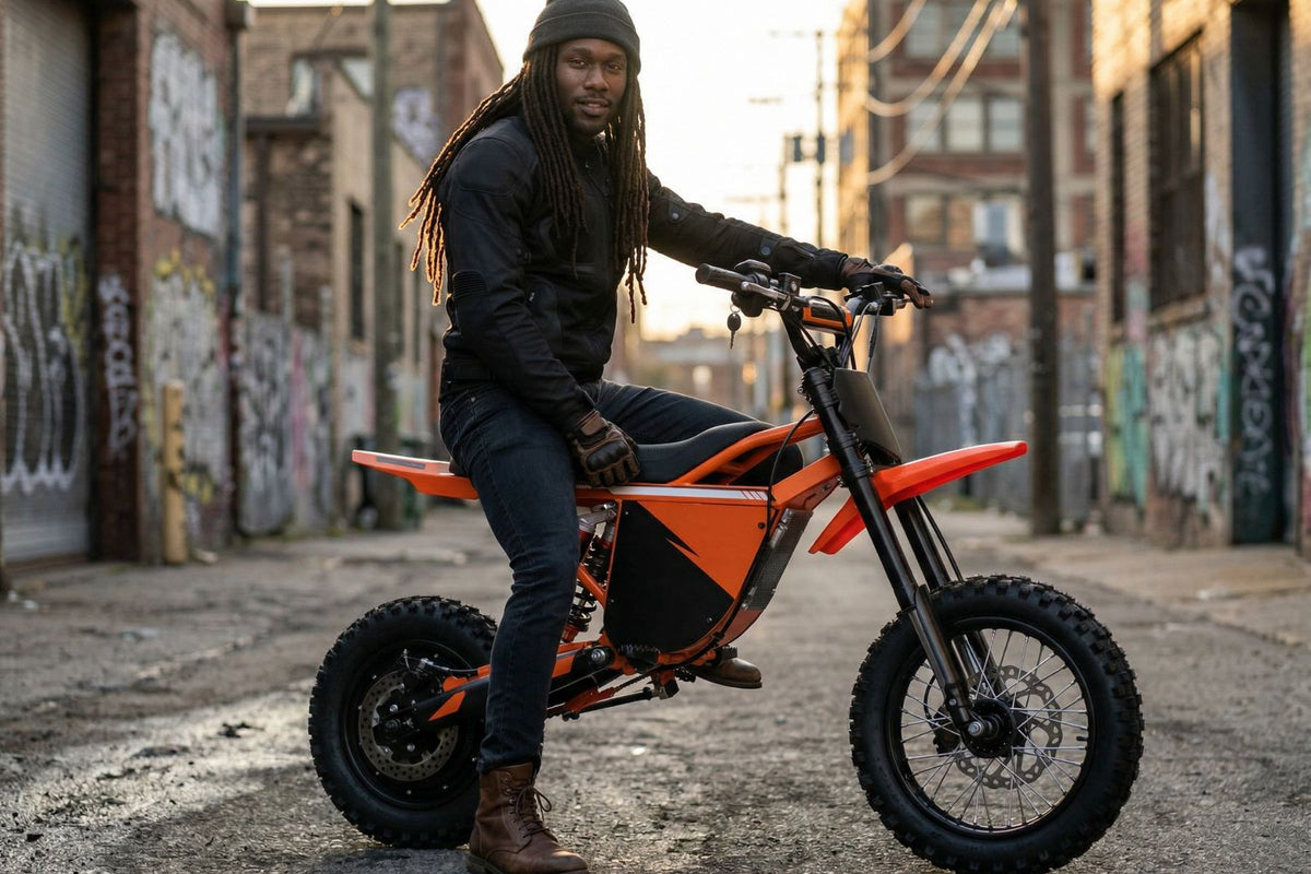 AINOHOT dirt ebike orange pic 6