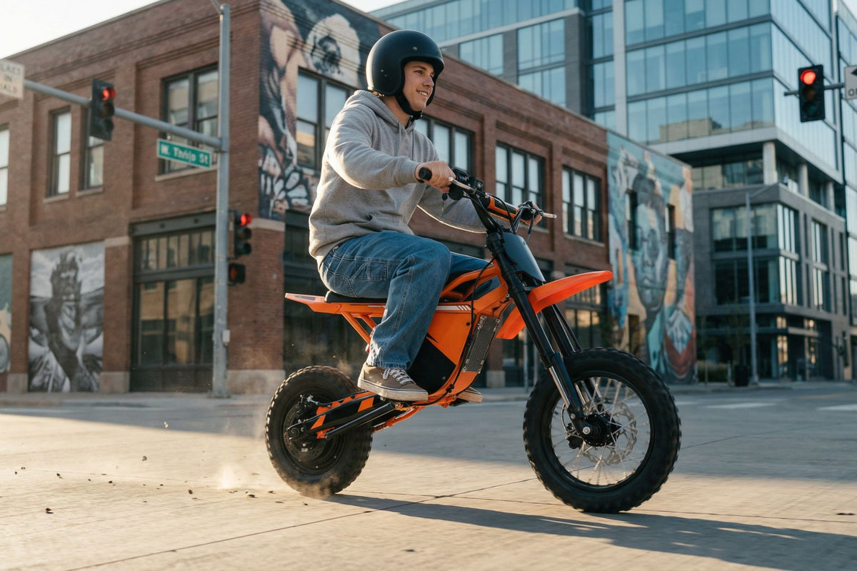 AINOHOT dirt ebike orange pic 9