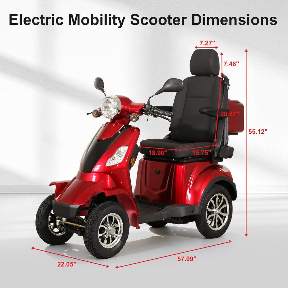 Ainohot A2R 4Wheel Scooter Size