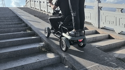 ainohot ebike 4wheel S20 green slope test 1