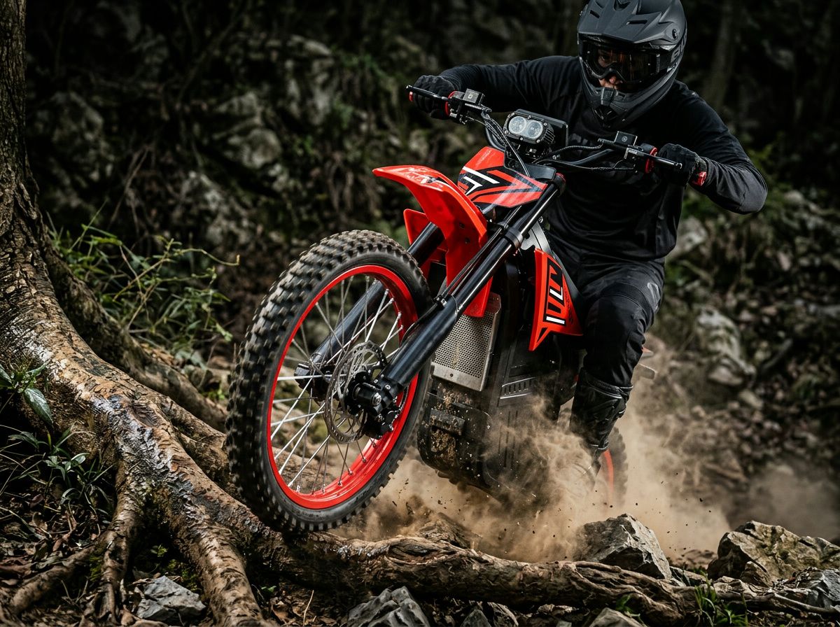 feel 01 Velox Dirtbike Suspension Handling